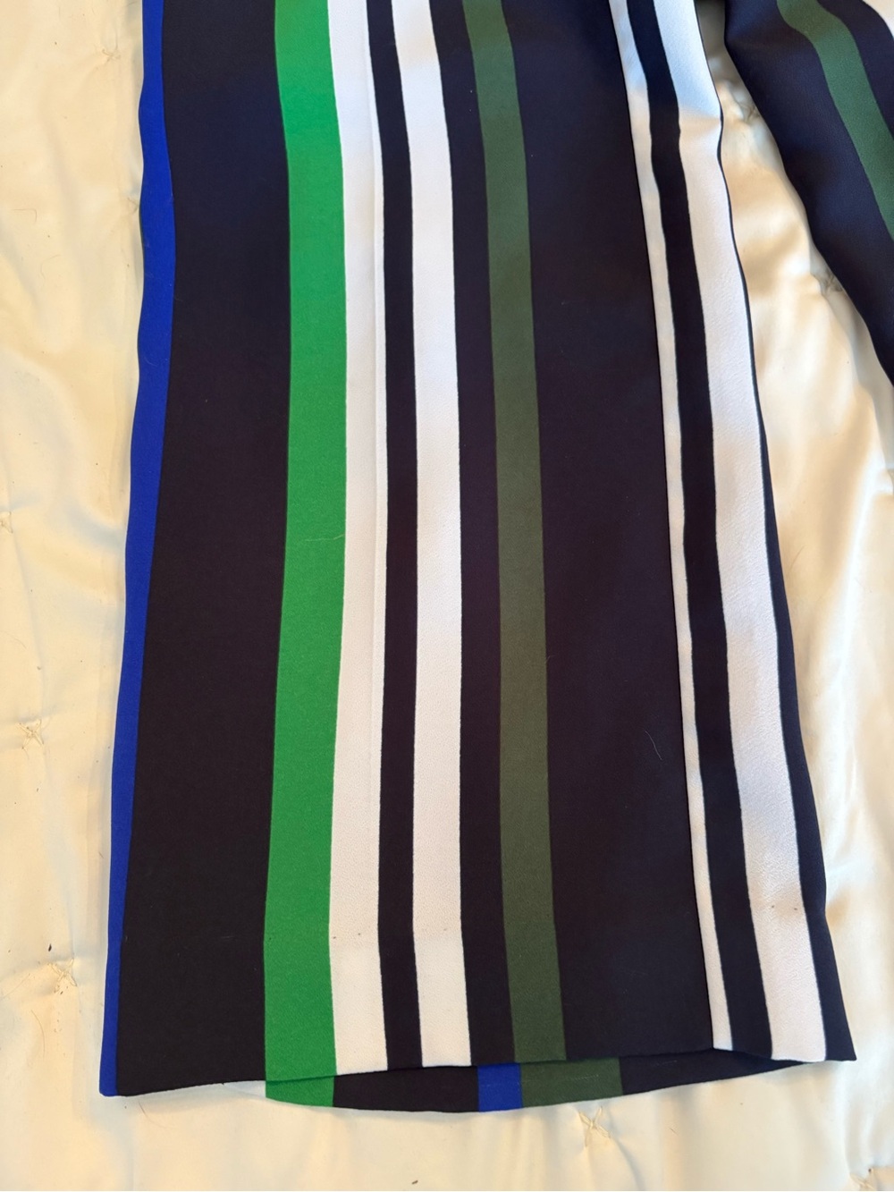 Banana Republic Striped Chinos in Navy, Green & White - Picture 9 of 10